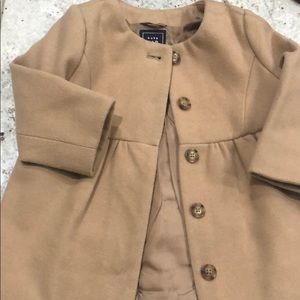 Excellent used tan pea coat